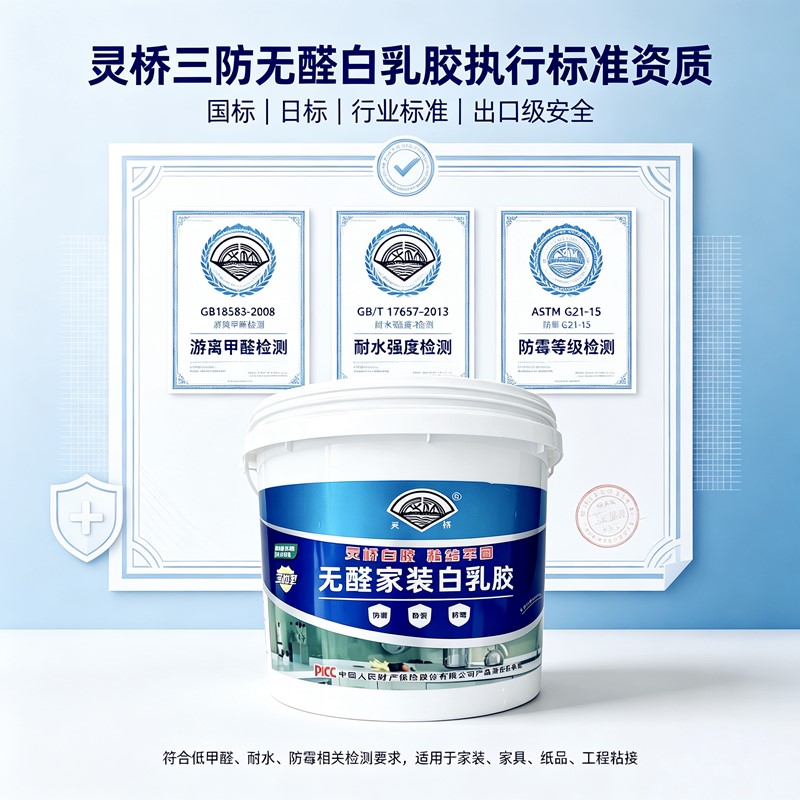 无醛白乳胶 不含游离甲醛 家装室内环保粘接胶