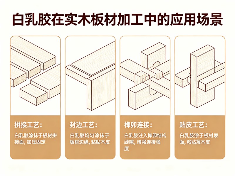 白乳胶渗透木材微观示意图 白乳胶渗透木材微观示意图